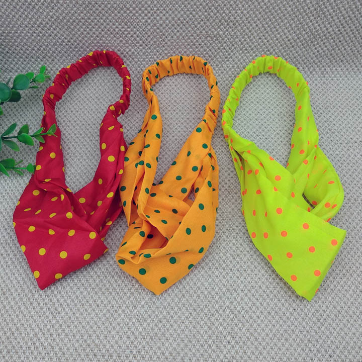 A3716 polt-dot hair band for face washing, hair band for mask application, hair cover wholesale at two-yuan Store Department store Item Picture