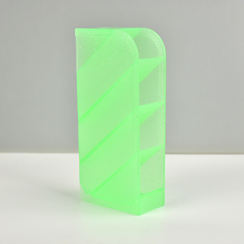 L5444 Glitter Four-color slanted Pen holder Office supplies wholesale Yiwu 2-yuan store Item Picture