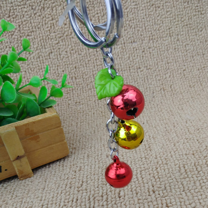 A1544 Three-ball Bell Keychain Pendant Wholesale manufacturer in Yiwu 2-yuan Store, 2-yuan store, 2-yuan store Item Picture