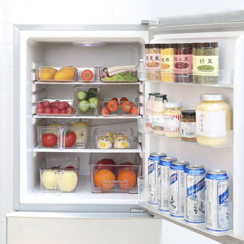 Refrigerator fruit and vegetable storage box refrigerated kitchen household crisper creative drain vegetable and fruit storage storage artifact