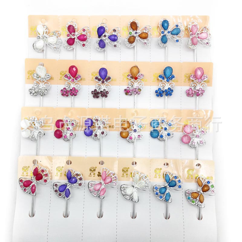 Wholesale of A2824 imitation silver hairpins and hairpin accessories at 2 yuan. Wholesale of general merchandise in Yiwu at 2 yuan Item Picture