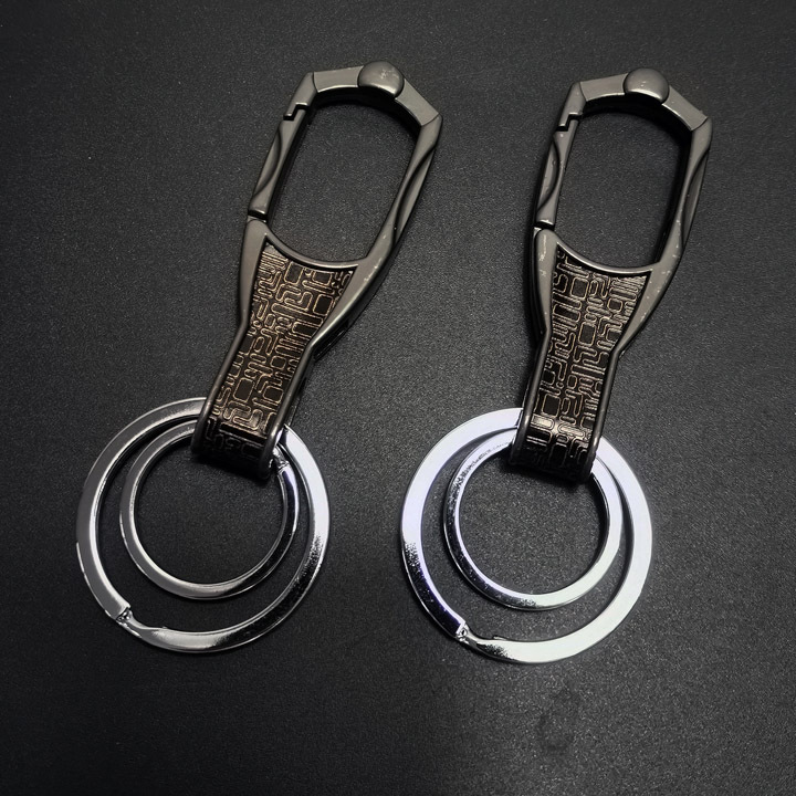 I1827 9009 Gun color Fine Keychain, Keyring, Key chain, antique pendant, 2-yuan store wholesale Specification image