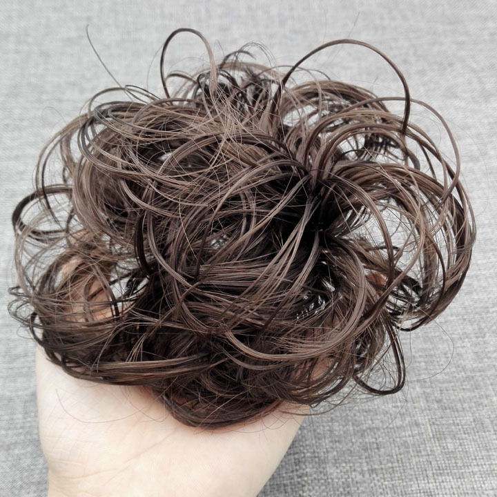 A2922 wig hoop, brown curly hair bun, false hair bun, hair bun, wholesale and distribution supply from Yiwu Eryuan Store