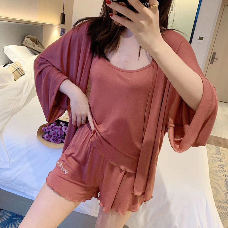 Helado 4 piezas ropa de hogar mujer influencers micro comercio estilo explosivo pijamas verano helado sexy pijamas mujer Item Picture