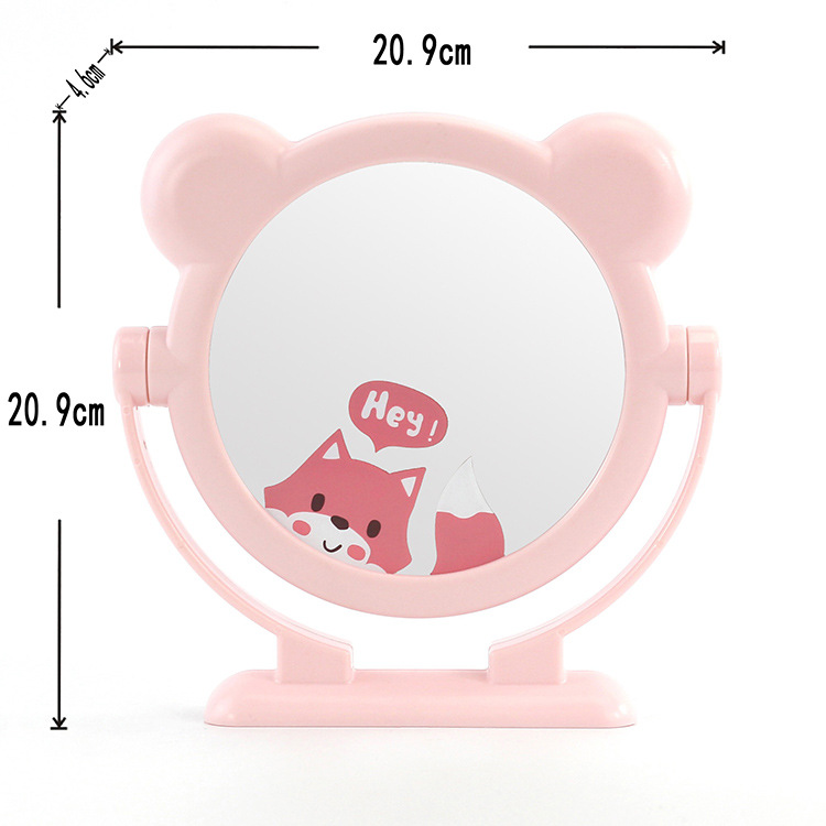 P1142 large double-sided cartoon table mirror, makeup mirror, beauty mirror, portable mirror, 2-yuan store, daily necessities supply Item Picture