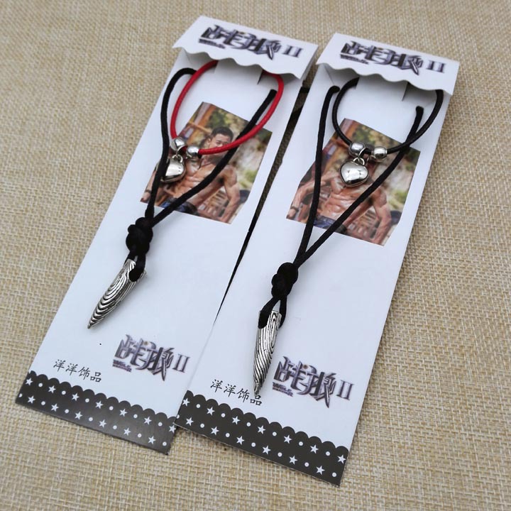 A2837 Wolf Tooth Necklace and Bracelet Jewelry, Yiwu 2-yuan store, wholesale supply of 2-yuan store, street stall, night market Item Picture