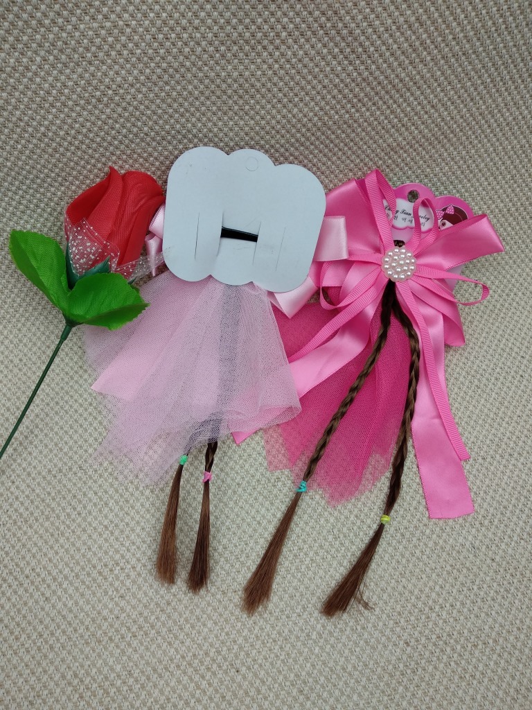 A3714 Premium braided square yarn duck clip accessory, hair band, hair clip, princess clip headwear, 2-yuan store wholesale supply Item Picture