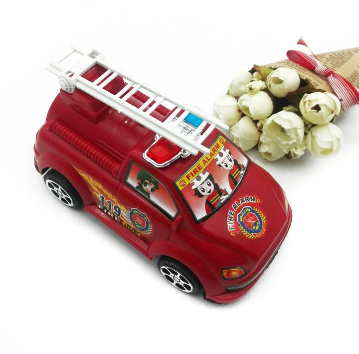 F1324 wire fire truck, children's toys, wire toys, educational toys, wholesale from street stalls in Yiwu, 2 yuan Specification image