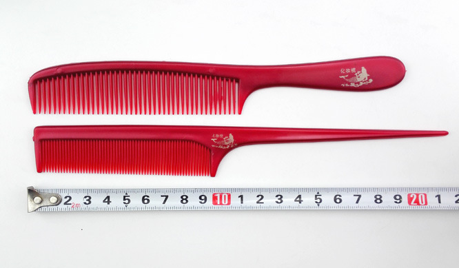 Wholesale of A2211 red pointed tail pair combs, 2-yuan tools, 2-yuan general merchandise wholesale in Yiwu Item Picture