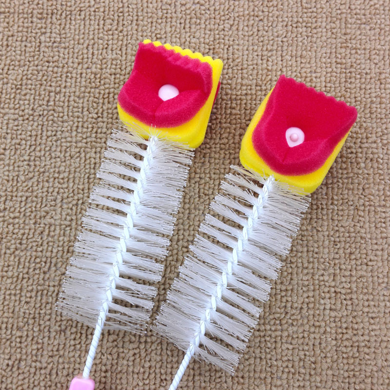 D1125 5003 Cup brush, cup brush, bottle brush, baby bottle brush. Yiwu 2-yuan store, 2-yuan store purchase source Specification image
