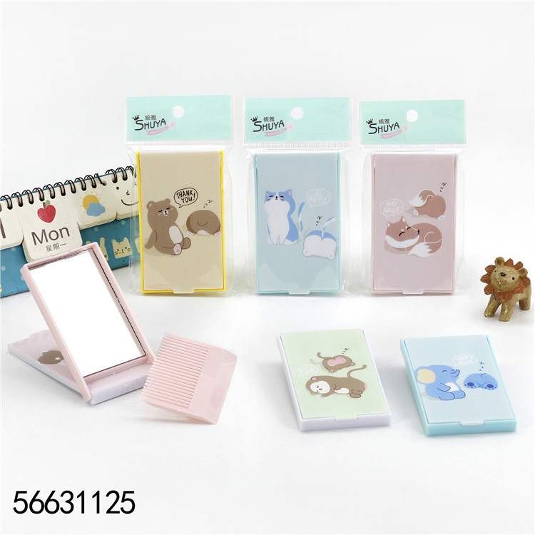 N3116 rectangular mirror comb set, Yiwu 2 yuan, 2 yuan Specification image