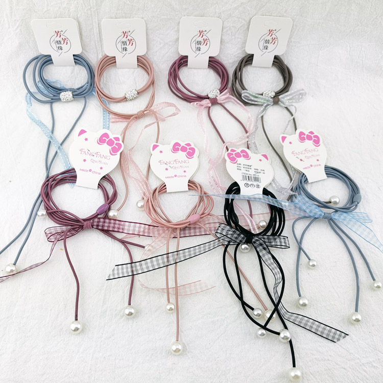 A3216 Summer multiple styles of hair ties, hair bands, hair ropes, hair accessories and headwear are available for wholesale at a 2-yuan store in Yiwu Application Scenario