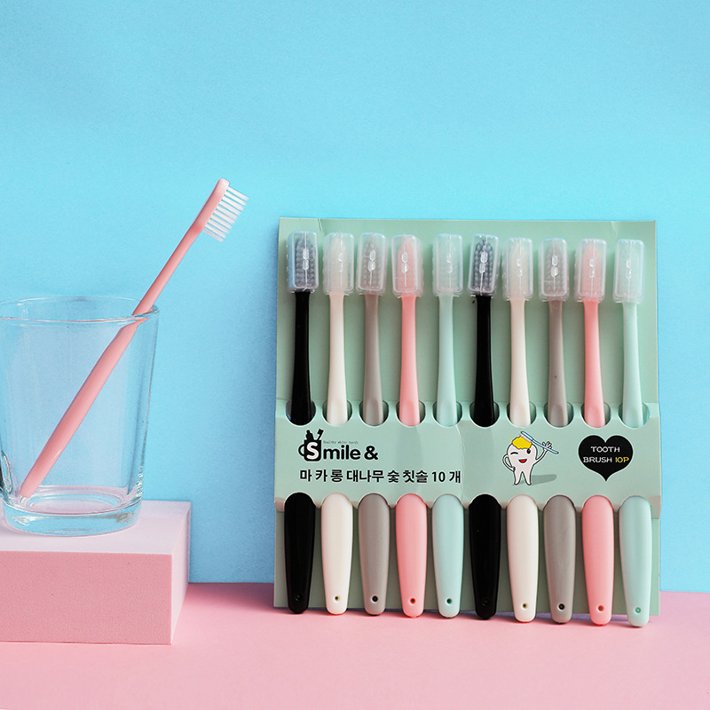 Live-streaming bestsellers: 10-pack Korean macaron ice cream, adult soft-bristled toothbrush, travel and foreign trade wholesale details Picture