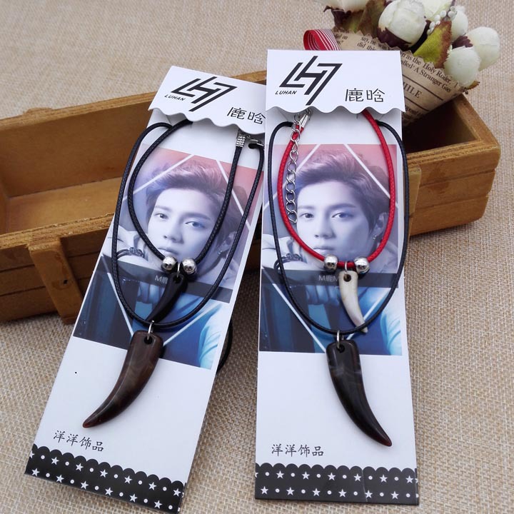 A2837 Wolf Tooth Necklace and Bracelet Jewelry, Yiwu 2-yuan store, wholesale supply of 2-yuan store, street stall, night market details Picture