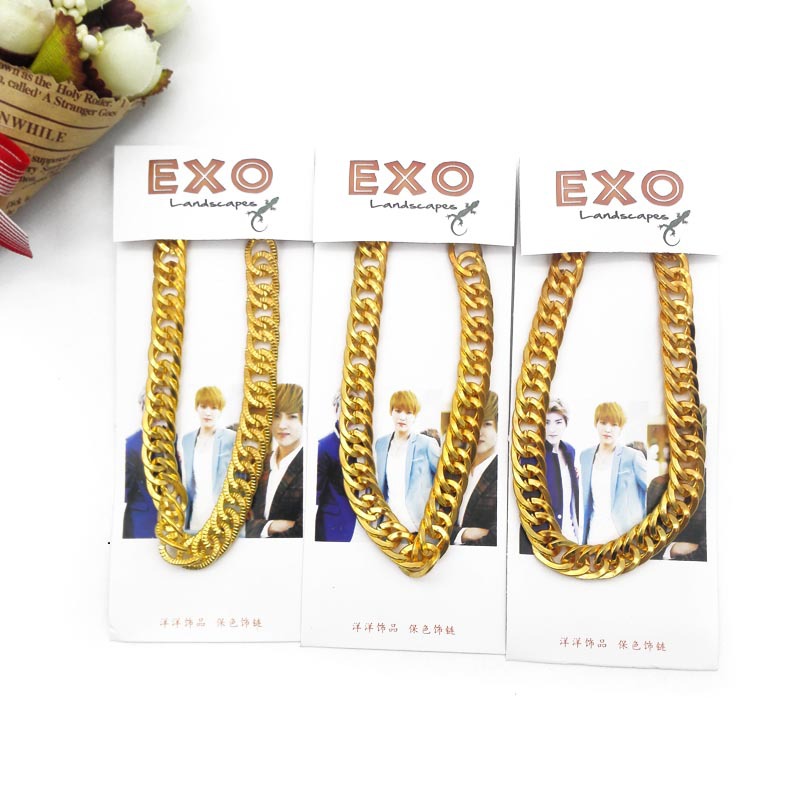 A2715 Coarse gold and silver bracelet, yellow imitation bracelet, coarse gold bracelet, jewelry, Yiwu, 2 yuan Item Picture