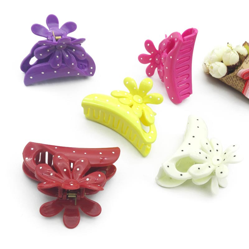 A2124 Chrysanthemum Mountain Peak semi-shallow hair clips, hair clips wholesale, accessories wholesale, 2-yuan wholesale, street stall supply Specification image