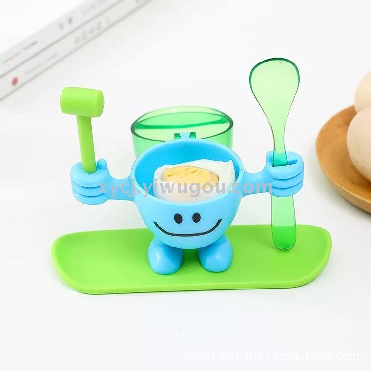 Creative plastic children's egg beater, egg cup, egg auxiliary cup details Picture
