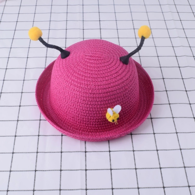 New best-selling straw hats, sun hats, baby summer sun hats, cute and super adorable sun protection, girls' beach hats, trendy Item Picture