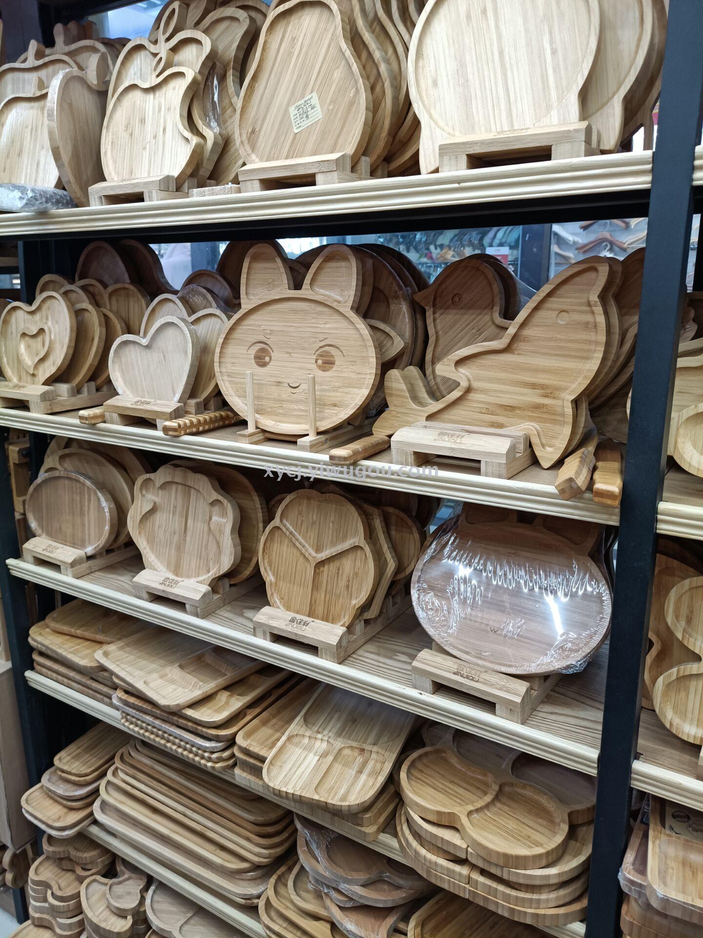 Bamboo wooden mat tray scoop