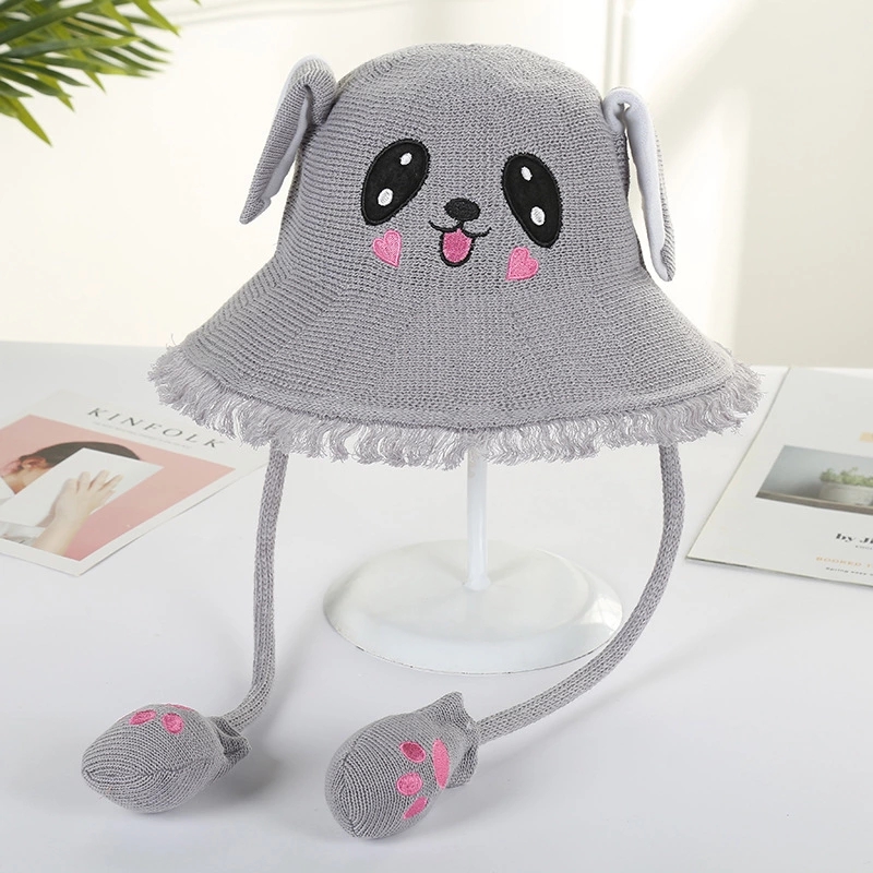 Wholesale of creative frosted sun hats for children, cartoon rabbit-ear hats, and fashionable children's hats. One-piece consignment details Picture