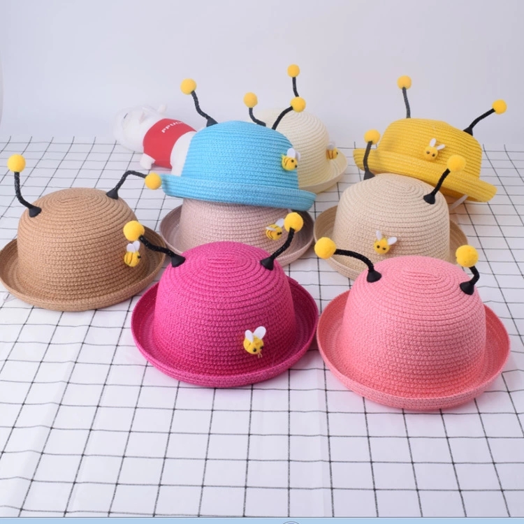 New best-selling straw hats, sun hats, baby summer sun hats, cute and super adorable sun protection, girls' beach hats, trendy details Picture