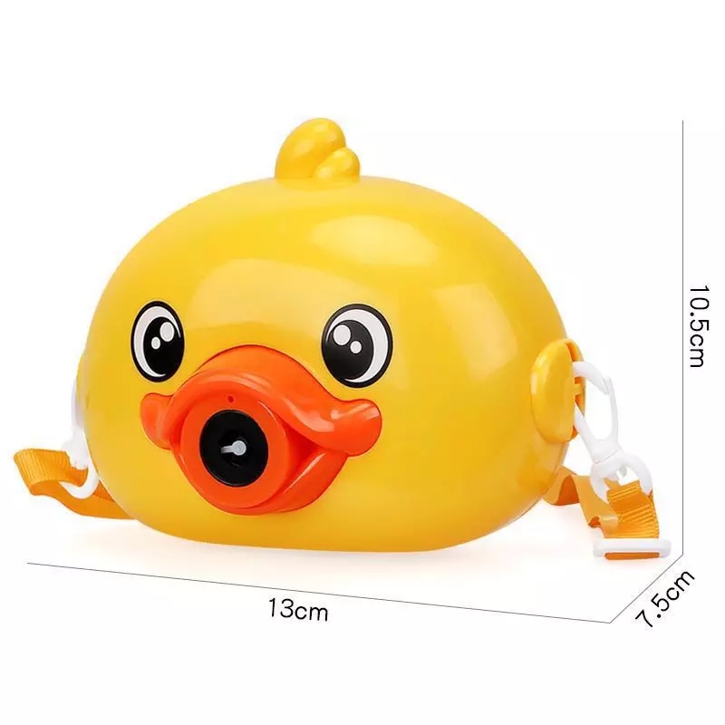 The new cross-border children's camera toy, the little yellow duck bubble machine, and the cartoon electric bubble camera are selling well at the wholesale street stalls details Picture