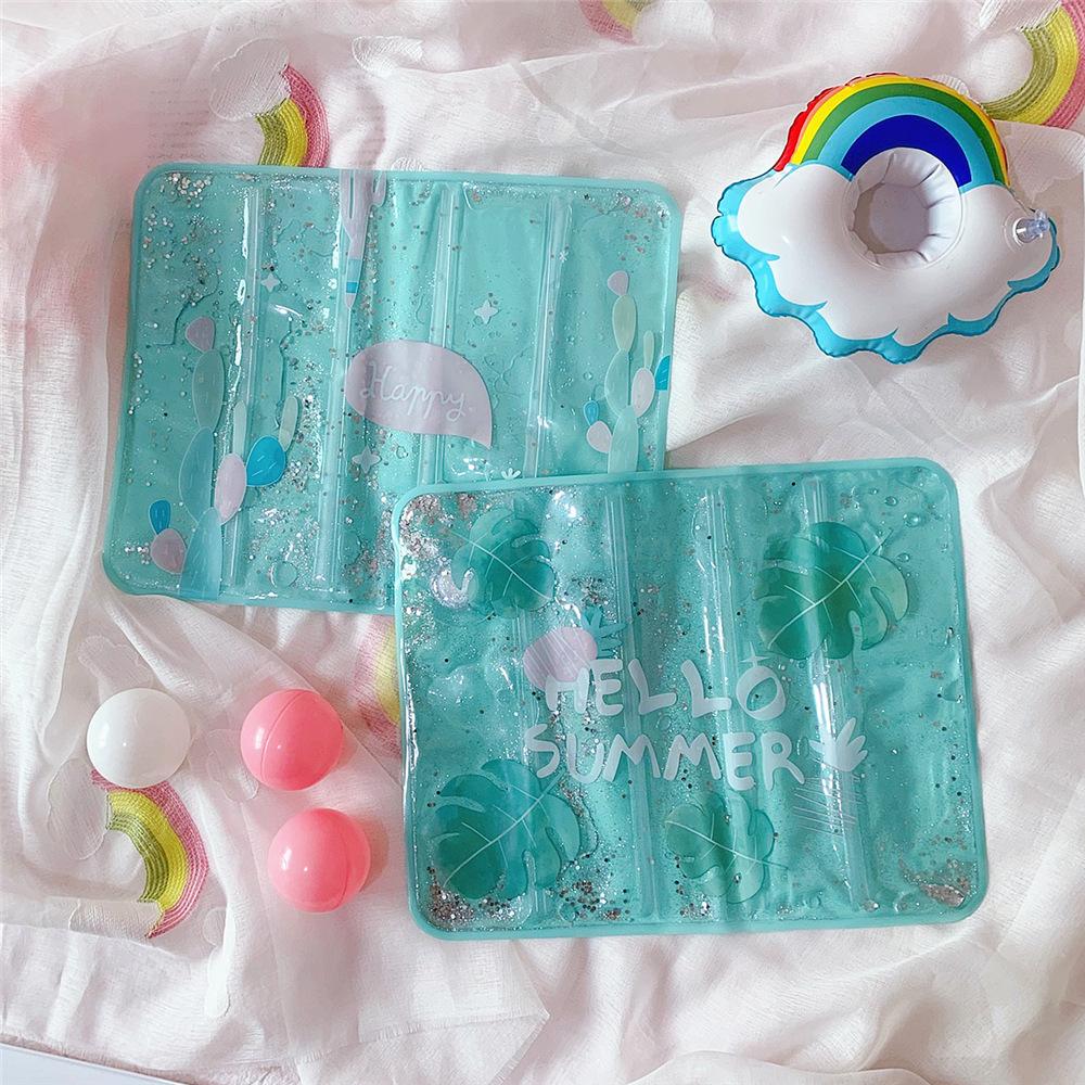 Multi-functional water-filled cooling ice pad for car offices, cute office seat cushion from Japan and South Korea, summer cooling water ice pad Application Scenario