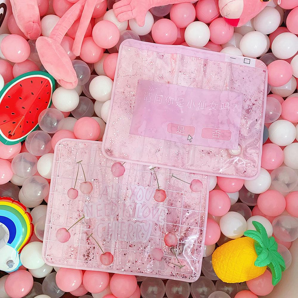 Multi-functional water-filled cooling ice pad for car offices, cute office seat cushion from Japan and South Korea, summer cooling water ice pad full figure