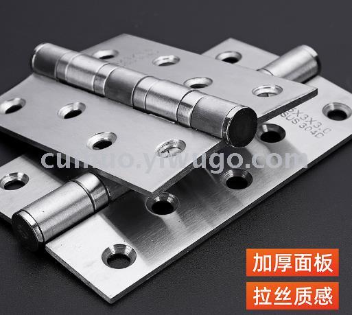 Stainless steel flat opening hinges, 4-inch and 5-inch silent bearing folding wooden door hinges Specification image