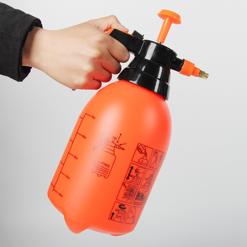 2L Household gardening watering flower sprinkling kettle Watering pot Pneumatic disinfection spray bottle high pressure plant watering spray kettle