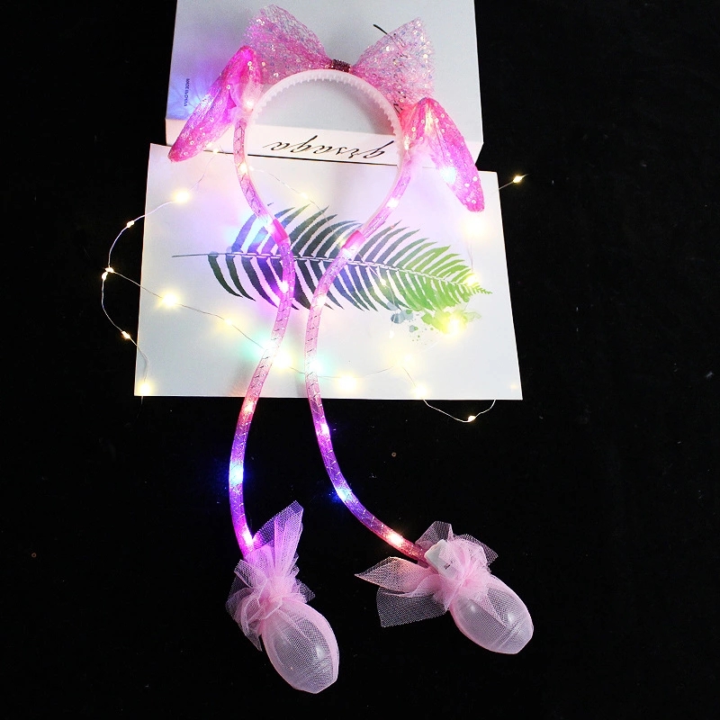New bestsellers: Rabbit headbands, cute hair bands, rabbit-shaped hair clips that move when pinched, rabbit ear hair bands wholesale Item Picture