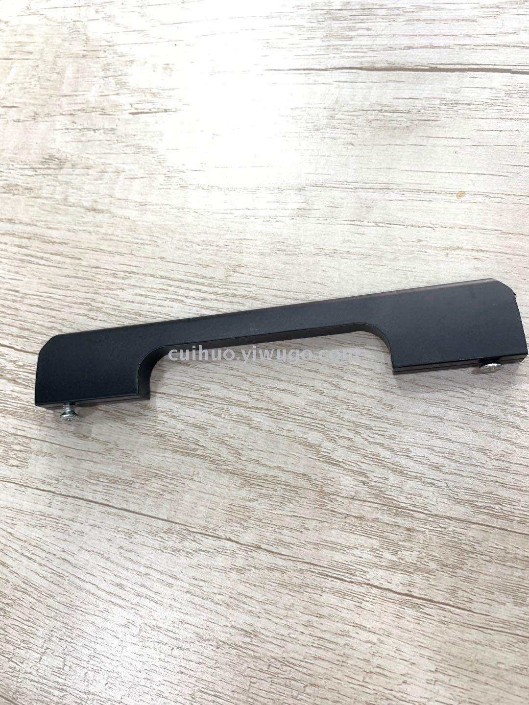 Cabinet door handle matte black American-style engineering pull, aluminum alloy long pull, cabinet furniture hardware details Picture