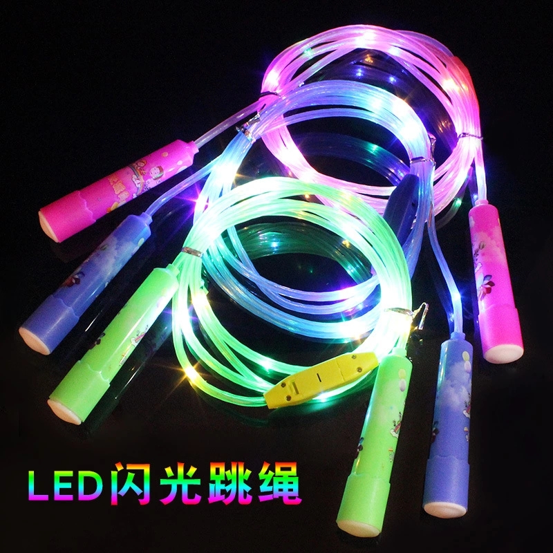 New best-selling products: Luminous children's skipping rope, LED night light fitness equipment, skipping rope, flashing skipping rope, seven-color luminous skipping rope Specification drawing
