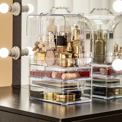 Acrylic transparent storage box, dust-proof storage box for cosmetics, factory direct sales