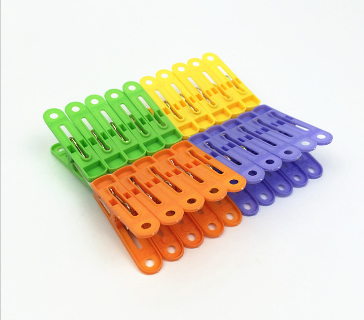 Modern, simple and universal metal daily necessities, white clothes clips, pants clips and storage clips, wholesale from the manufacturer details Picture