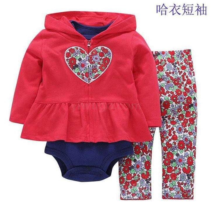 新款宝宝卫衣3件套包屁衣哈衣宝宝爬行衣服多色可选 来样定做详情图5