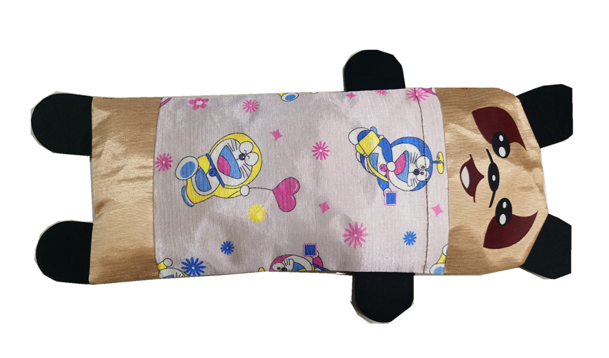The new summer baby mat pillow from Fuyinfang is made of ice silk fabric and features a cartoon design that can remove the inner lining