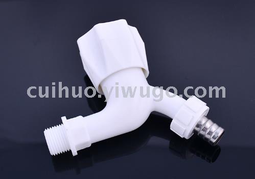 The manufacturer offers thickened, quick-opening single-cooling plastic PP washing machine faucets in stock