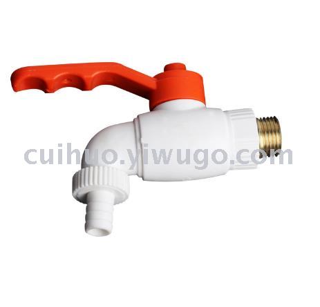 Núcleo de acero grifo de gran flujo fregona lavadora punta de agua lavadora boca de agua grifo de cocina de plástico