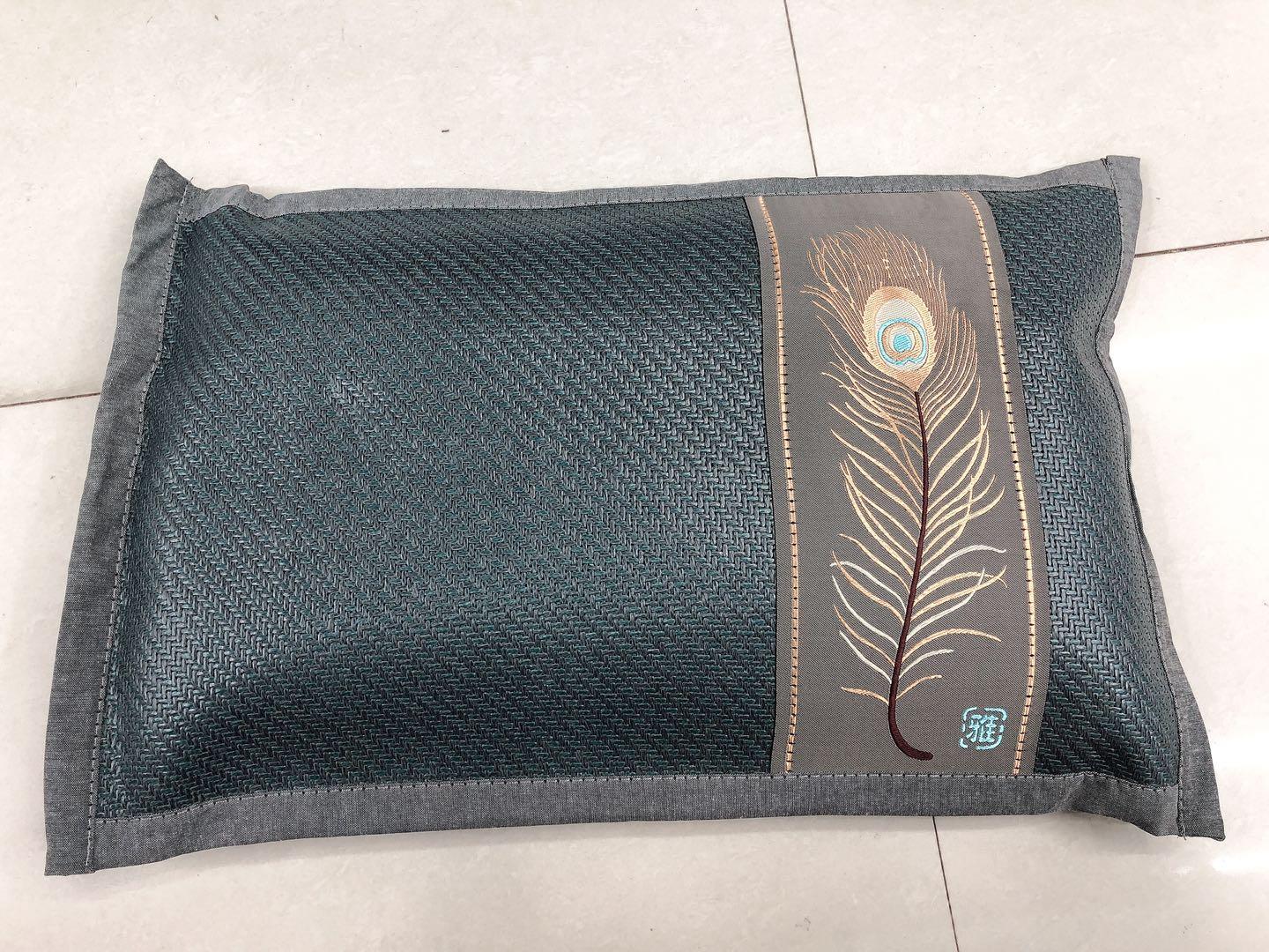 Summer bamboo mat pillows, adult and student tea cool pillows, ice silk rattan single pillow, summer cool pillows, core bamboo pillows Specification image