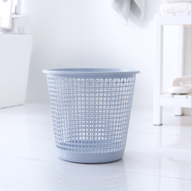 Inicio moda cubos de basura hueco cajas de almacenamiento de plástico sin tapa mesh basket wholesale details Picture
