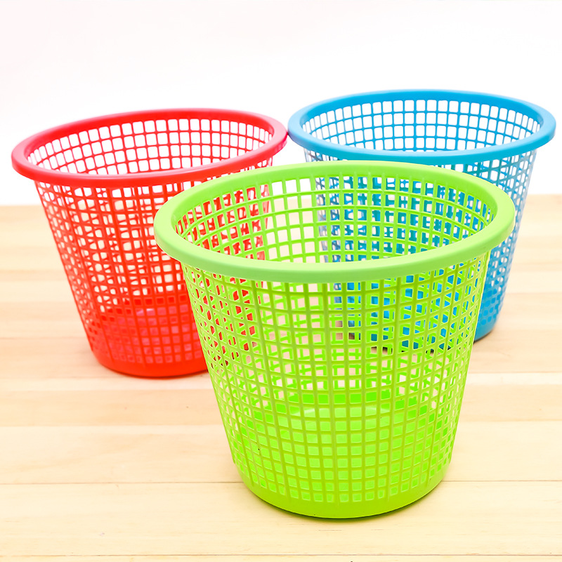 办公室垃圾桶小号宿舍家用客厅卧室厕所卫生间压圈简约无盖圆镂空