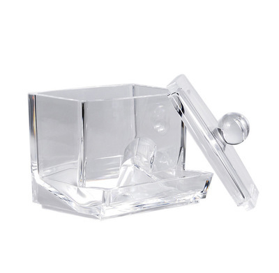 2020 new style crystal cotton swab box, cotton pad storage box, home storage box, transparent acrylic manufacturer wholesale details Picture