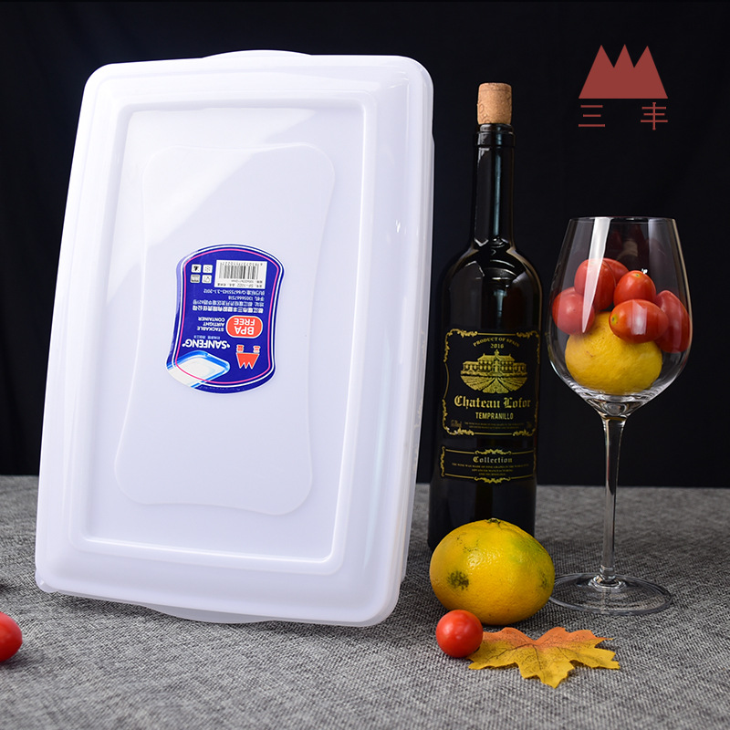 Factory direct sales of thickened refrigerator freezer preservation boxes, sealed transparent plastic heat-resistant lunch boxes Specification image