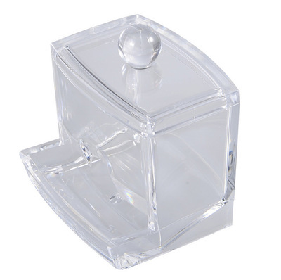 2020 new style crystal cotton swab box, cotton pad storage box, home storage box, transparent acrylic manufacturer wholesale Item Picture