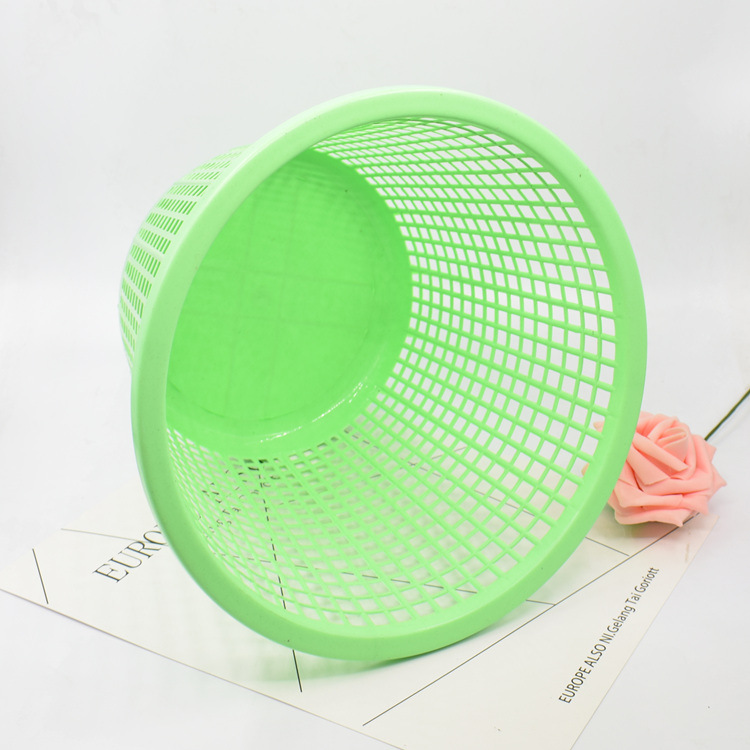 Creative household trash can, kitchen, domestic garbage, bathroom, toilet, wastebasket, uncovered round large bucket Item Picture