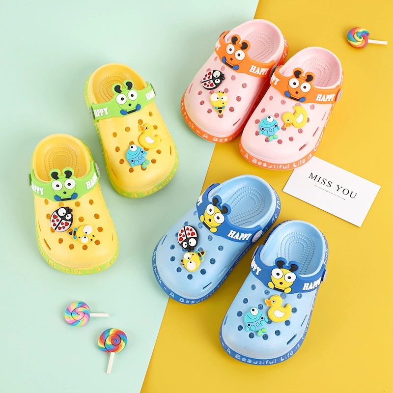 Cartoon insect children's small, medium and large children's flip-flops, men's and women's adult home indoor anti-slip soft-soled flip-flops full figure