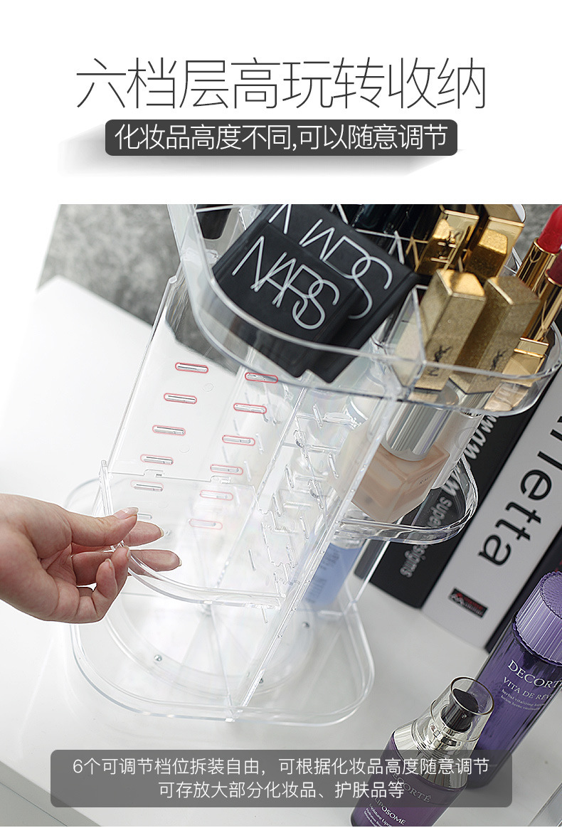 2020 Acrylic Storage Box Transparent desktop cosmetics drawer type jewelry box Application Scenario