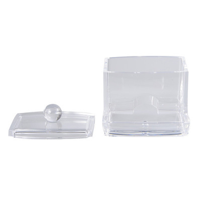 2020 new style crystal cotton swab box, cotton pad storage box, home storage box, transparent acrylic manufacturer wholesale Application Scenario