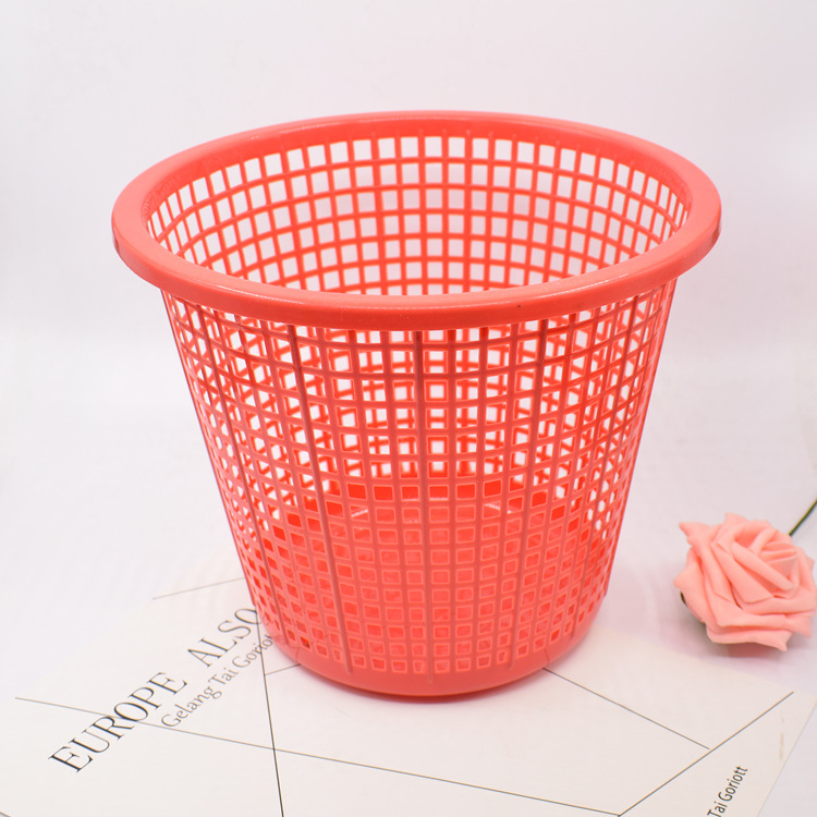 Creative household trash can, kitchen, domestic garbage, bathroom, toilet, wastebasket, uncovered round large bucket details Picture